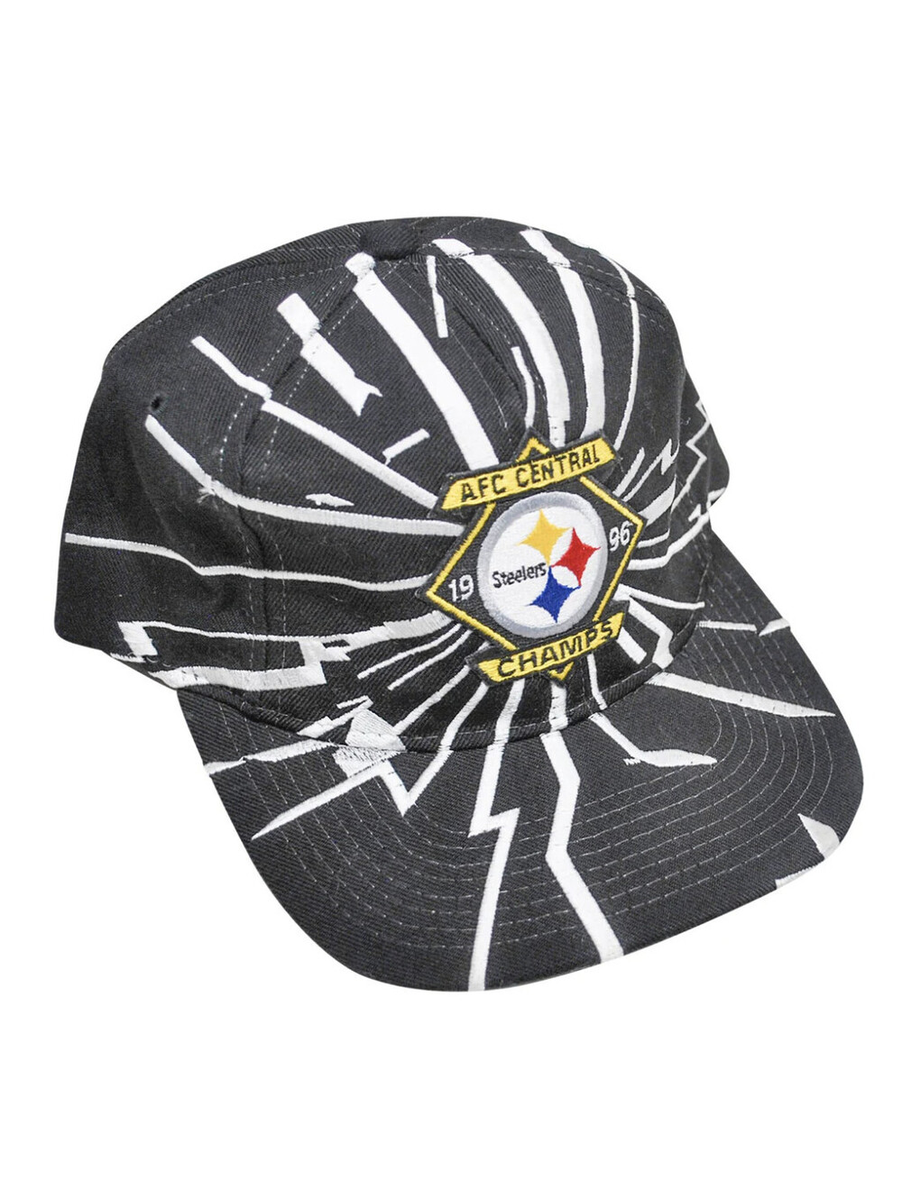 Vintage Pittsburgh Steelers AFC 1996 Champions Collision Starter Brand Snapback